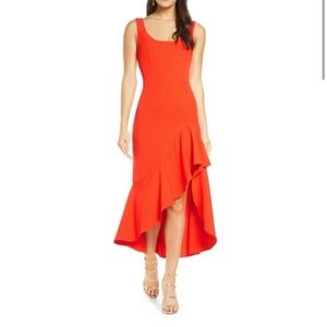 Bardot Esther Frill High/Low Dress